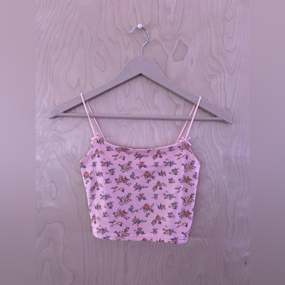 Pink Floral Pacsun Tank